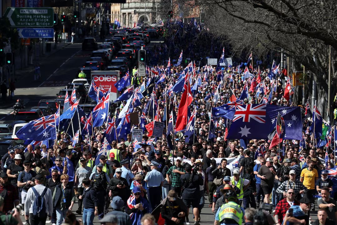 🇦🇺Australia: Tysiące na antyimigracyjnym Marszu dla Australii