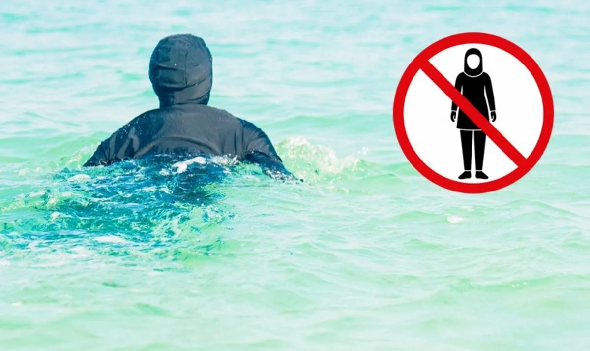 🇦🇹Austria: Vorderhornbach. Burmistrz-ratownik poprosił kobietę w burkini o opuszczenie basenu