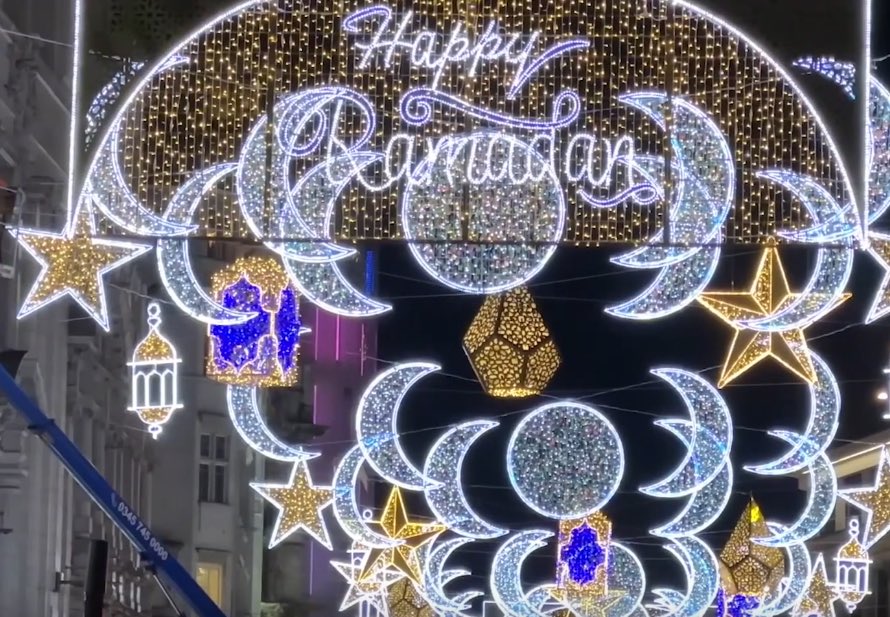 🇧🇪Belgia: Gandawa. Pierwsze w kraju uliczne dekoracje na ramadan