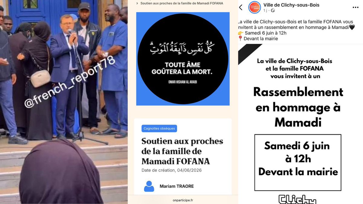 🇫🇷Francja: Clichy-sous-Bois. Merostwo urządziło hołd zabitemu sutenerowi