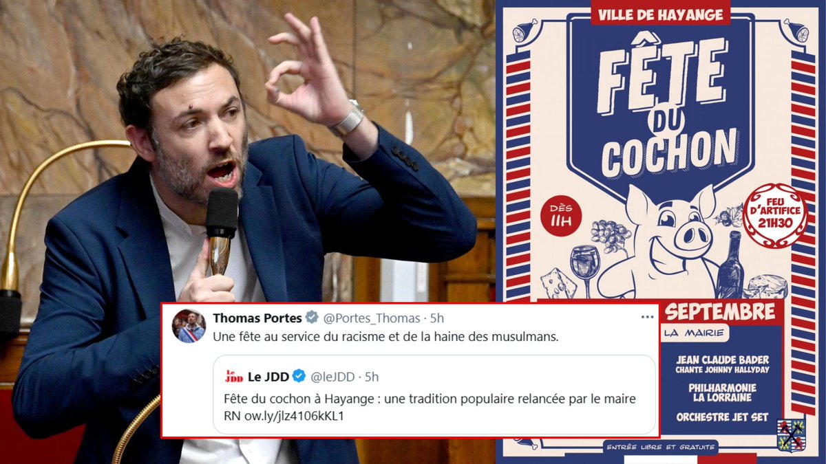 🇫🇷Francja: Hayange. Mer RN przywrócił „świński jarmark”; poseł LFI oskarża o rasizm