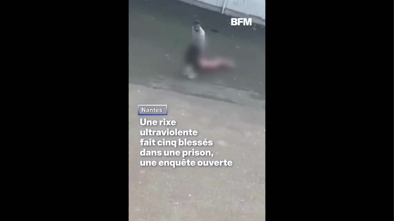 🇫🇷Francja: Nantes. Brutalna bójka więźniów bez interwencji strażników