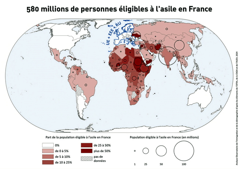 Francja. Ponad pół miliarda ludzi na świecie kwalifikuje się do azylu wg raportu OID