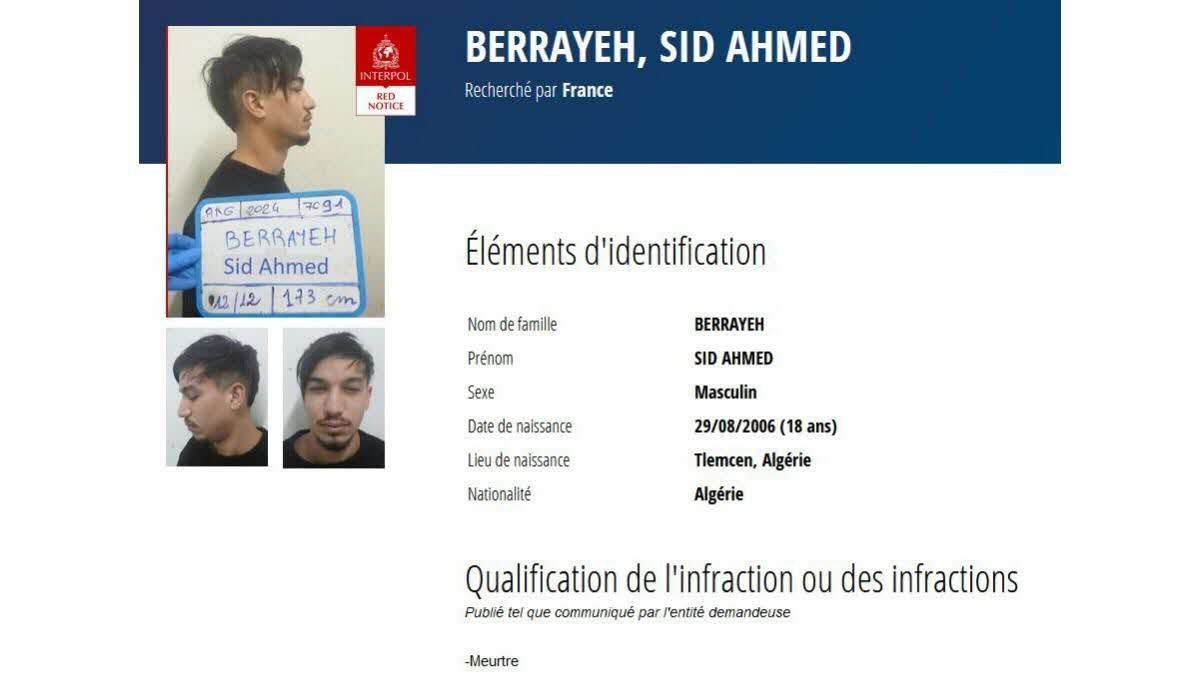 🇫🇷Francja: Saint-Étienne. 18-letni Algierczyk poszukiwany przez Interpol za zabójstwo pracownika klubu nocnego