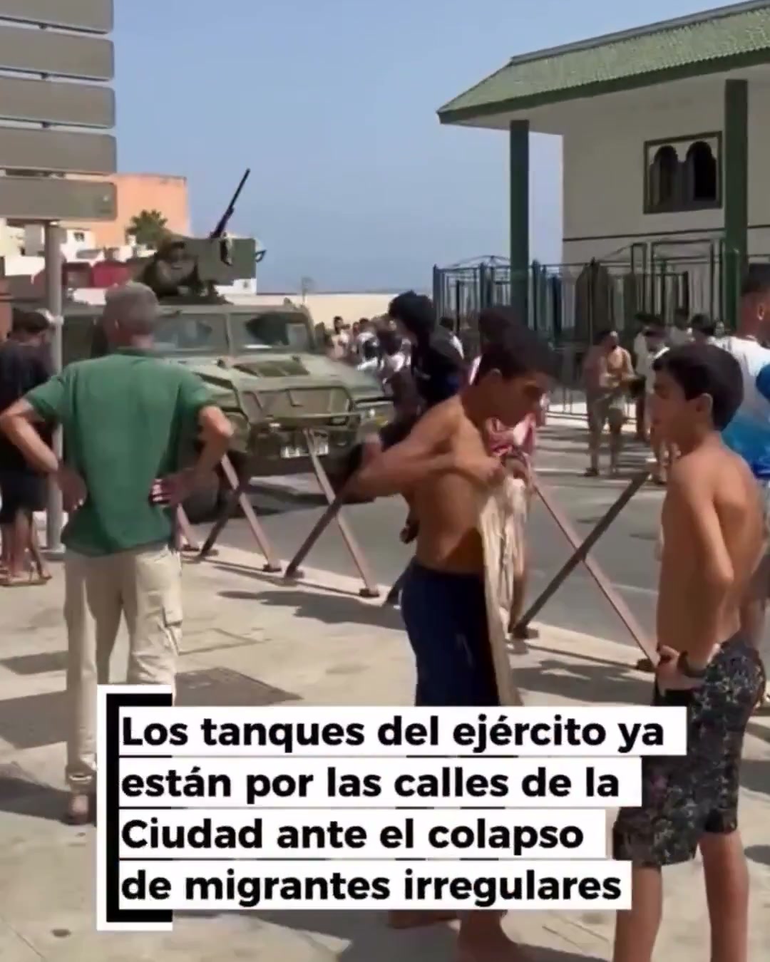 🇪🇸Hiszpania: Ceuta. Madryt wysyła wojsko do wsparcia policji