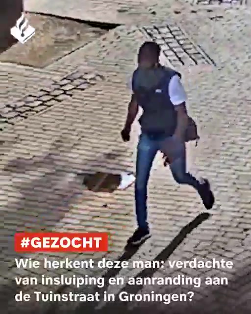 🇳🇱Holandia: Groningen. Policja szuka mężczyzny, który wtargnął do sypialni śpiącej kobiety