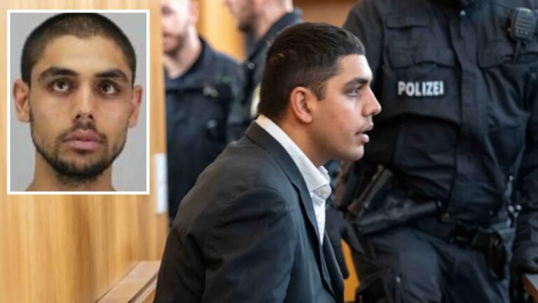 Enamullah Omarzei podczas procesu w Aschaffenburgu