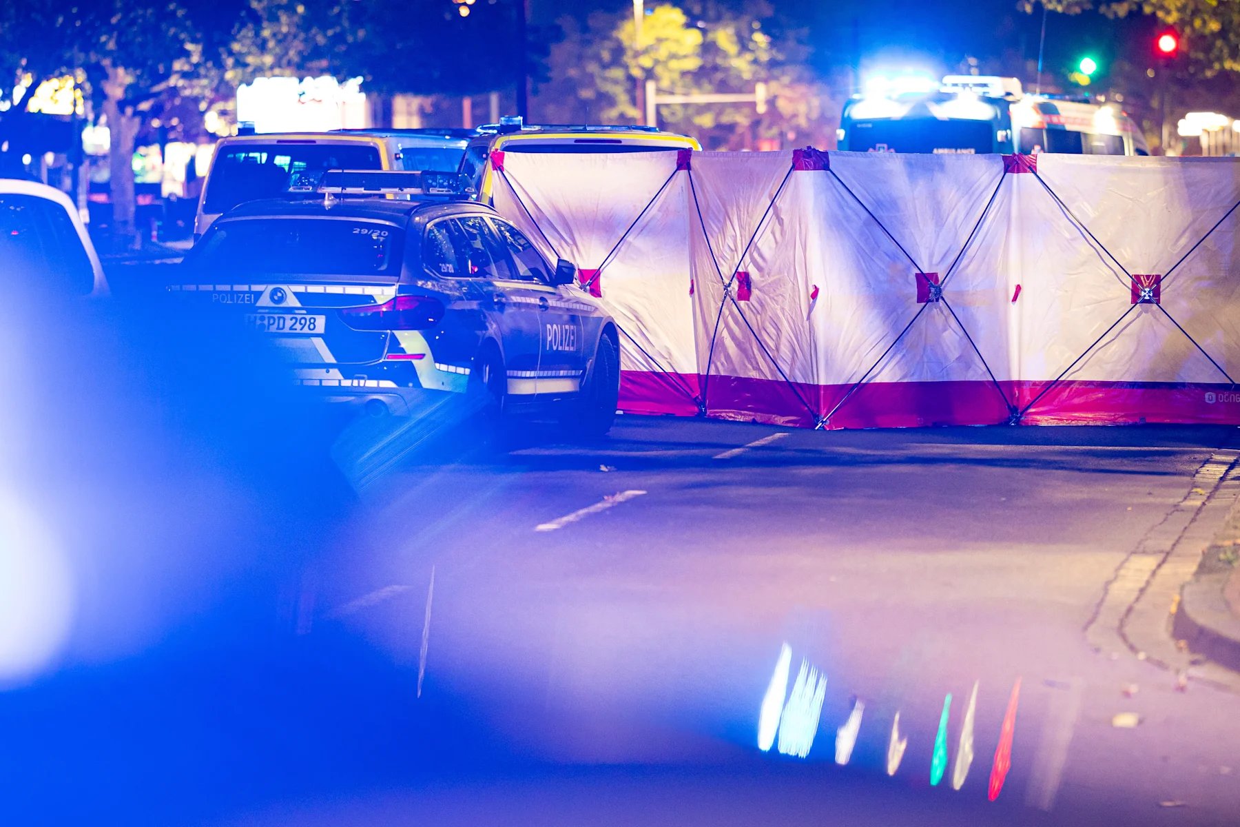 Akcja policji po strzelaninie w Hanowerze - materiał delestoile