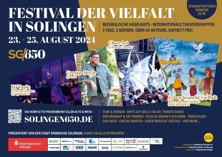 Niemcy: Solingen. Festiwal Różnorodności zorganizowano z okazji jubileuszu miast