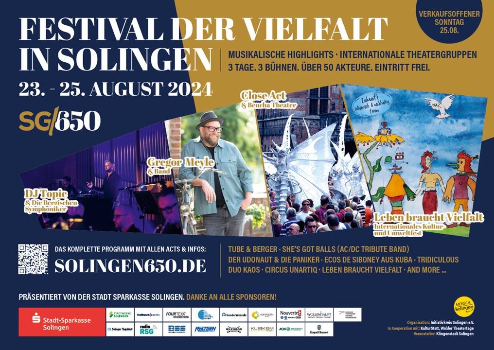 🇩🇪Niemcy: Solingen. Festiwal Różnorodności zorganizowano z okazji jubileuszu miasta