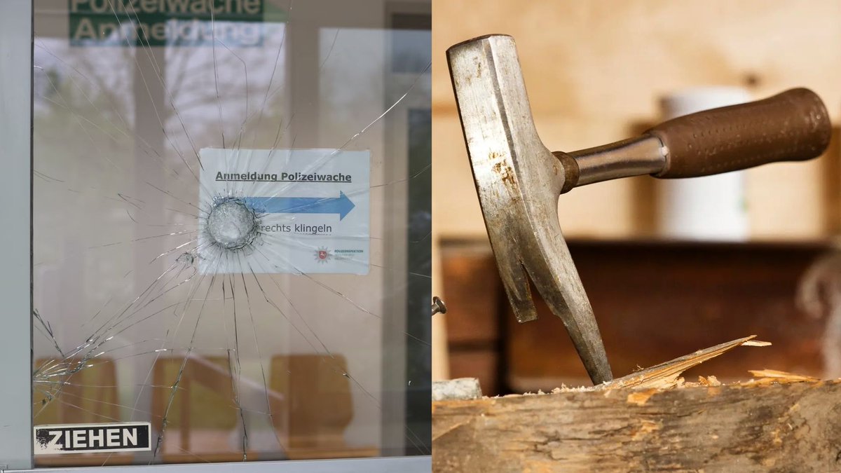 Niemcy: Wolfsburg. Napastnik z młotem zaatakował instytucje i policjanta
