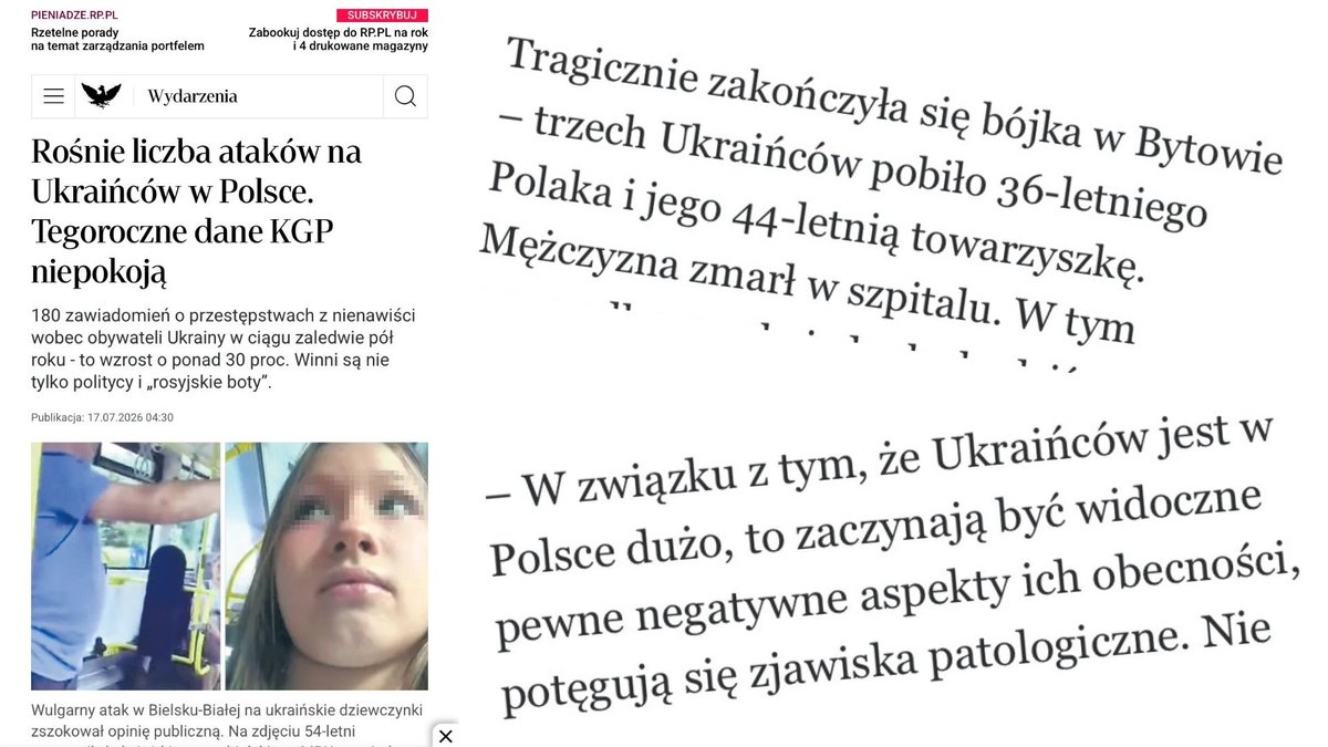 Polska: Rośnie liczba ataków na Ukraińców, dane policji niepokoją