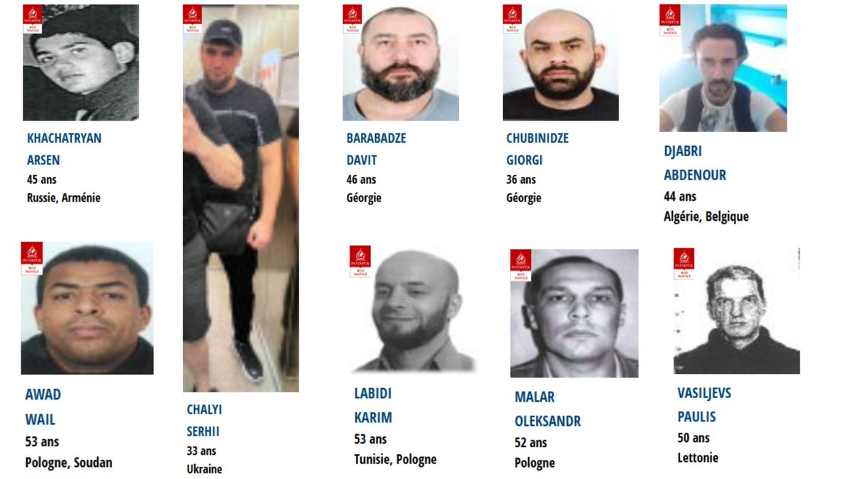 Polska: 64 osoby poszukiwane przez Polskę czerwonymi notami Interpolu