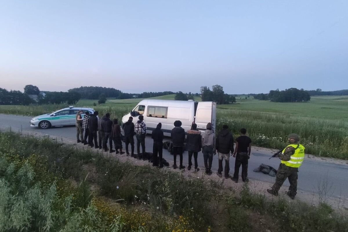 Polska: Granica z Litwą. 47 nielegalnych migrantów; ukraiński przemytnik z zakazem wjazdu