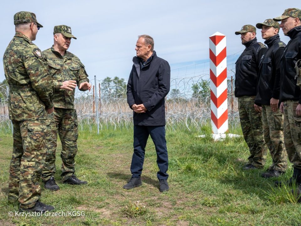Polska: Podlasie. Tusk z wizytą na granicy z Białorusią, zapewnił pograniczników